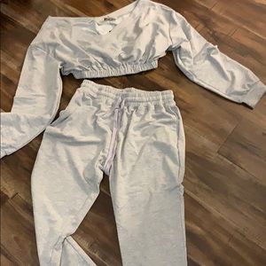 Crop top and joggers set